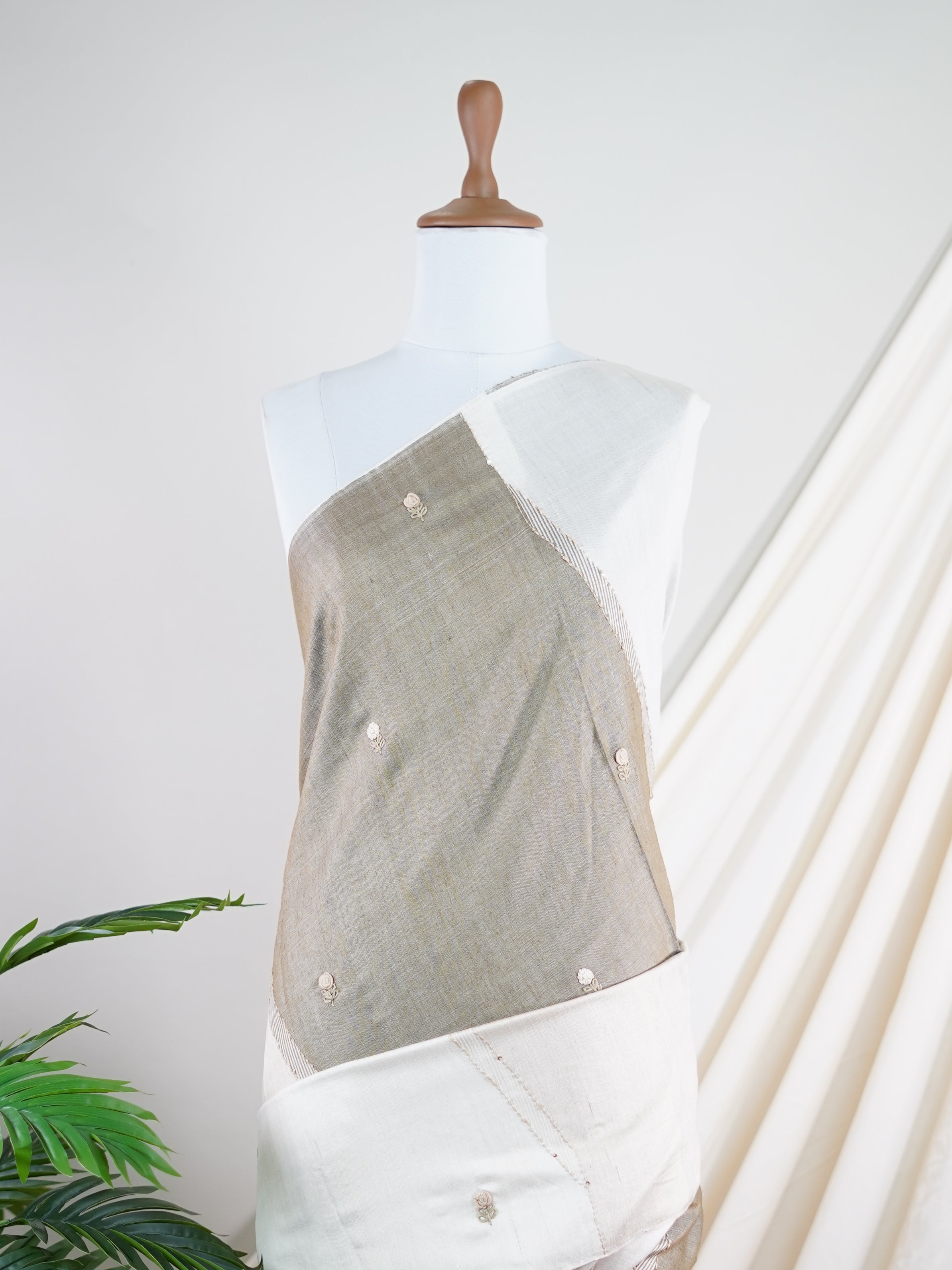 Tussar 100% Pure Tussar - Manoranjitham Weaves - Handloom Store