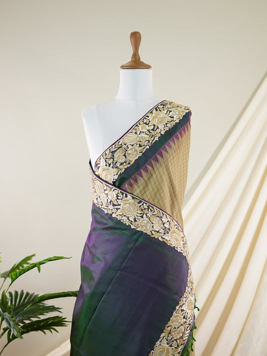 Tussar 100% Pure Silk - Manoranjitham Weaves - Handloom Store