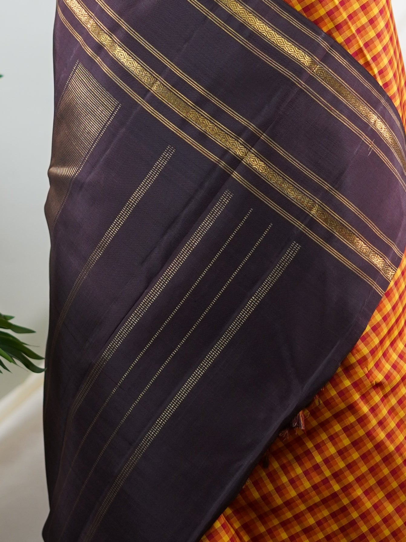 Kanchipuram Silk Multi 100% Pure Silk - Manoranjitham Weaves - Handloom Store