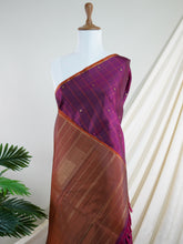 Kanchipuram Silk Magentanta Pink 100% Pure Silk - Manoranjitham Weaves - Handloom Store