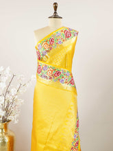 MahaVidya – Handwork Embroidered Silk Saree | Parsigara Embroidery
