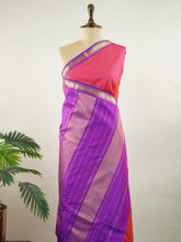 Nivara – Pink Pure Kanjivaram Silk Saree | Handloom | Pure Zari