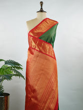 Tarunika – Green Pure Kanjivaram Silk Saree | Pure Zari