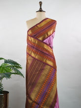 Shreenika – Pink Pure Kanjivaram Silk Saree | Handloom | Pure Zari