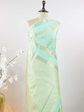 Chidrupini – Mint Green Pure Kanjivaram Silk Saree | Handloom | Pure Zari