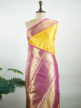Priya – Yellow Pure Kanjivaram Silk Saree | Pure Zari