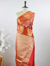 Hemanta – Red Pure Kanjivaram Silk Saree | Pure Zari
