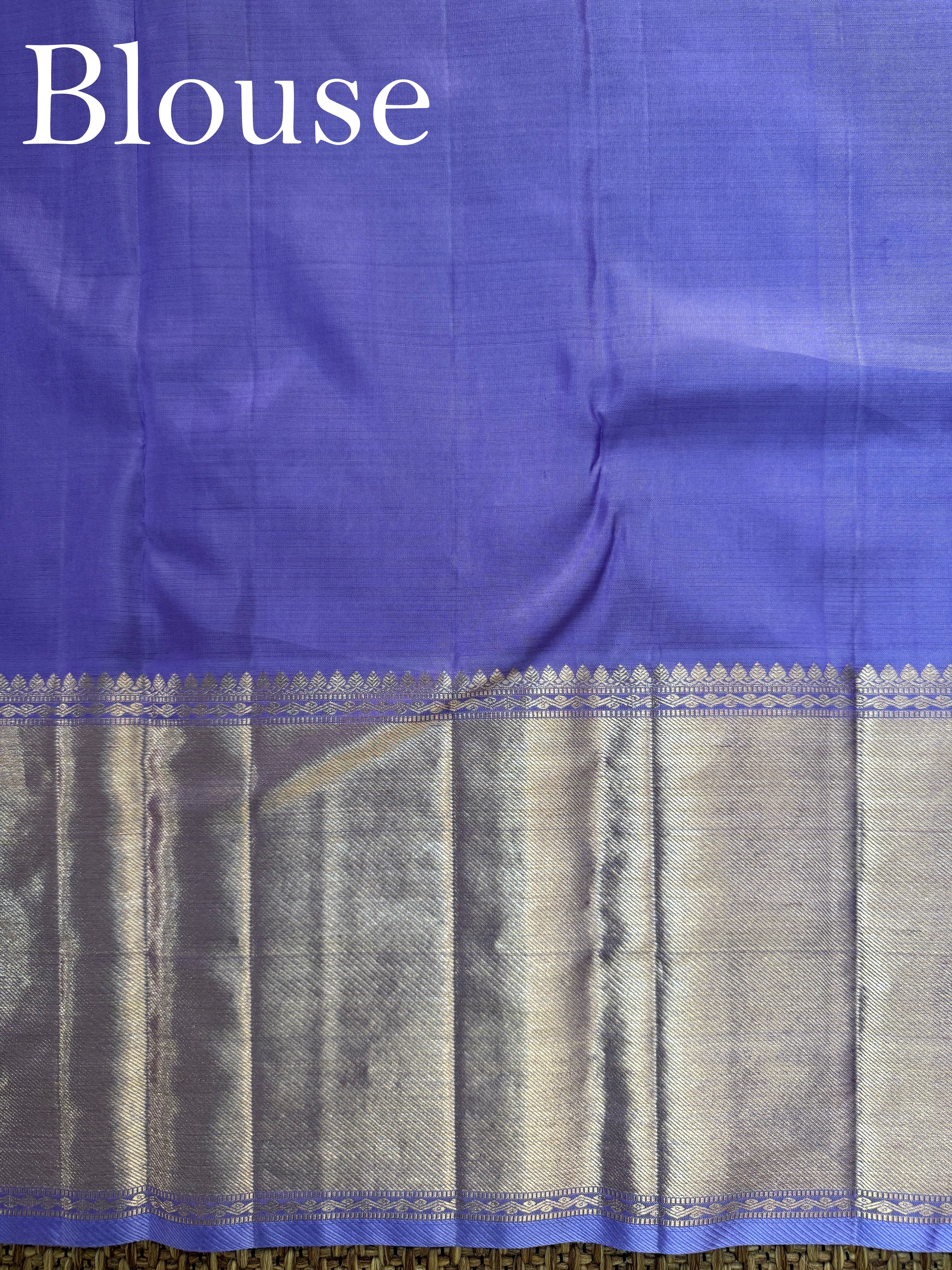 Kanchipuram Silk Violet 100% Pure Silk - Manoranjitham Weaves - Handloom Store