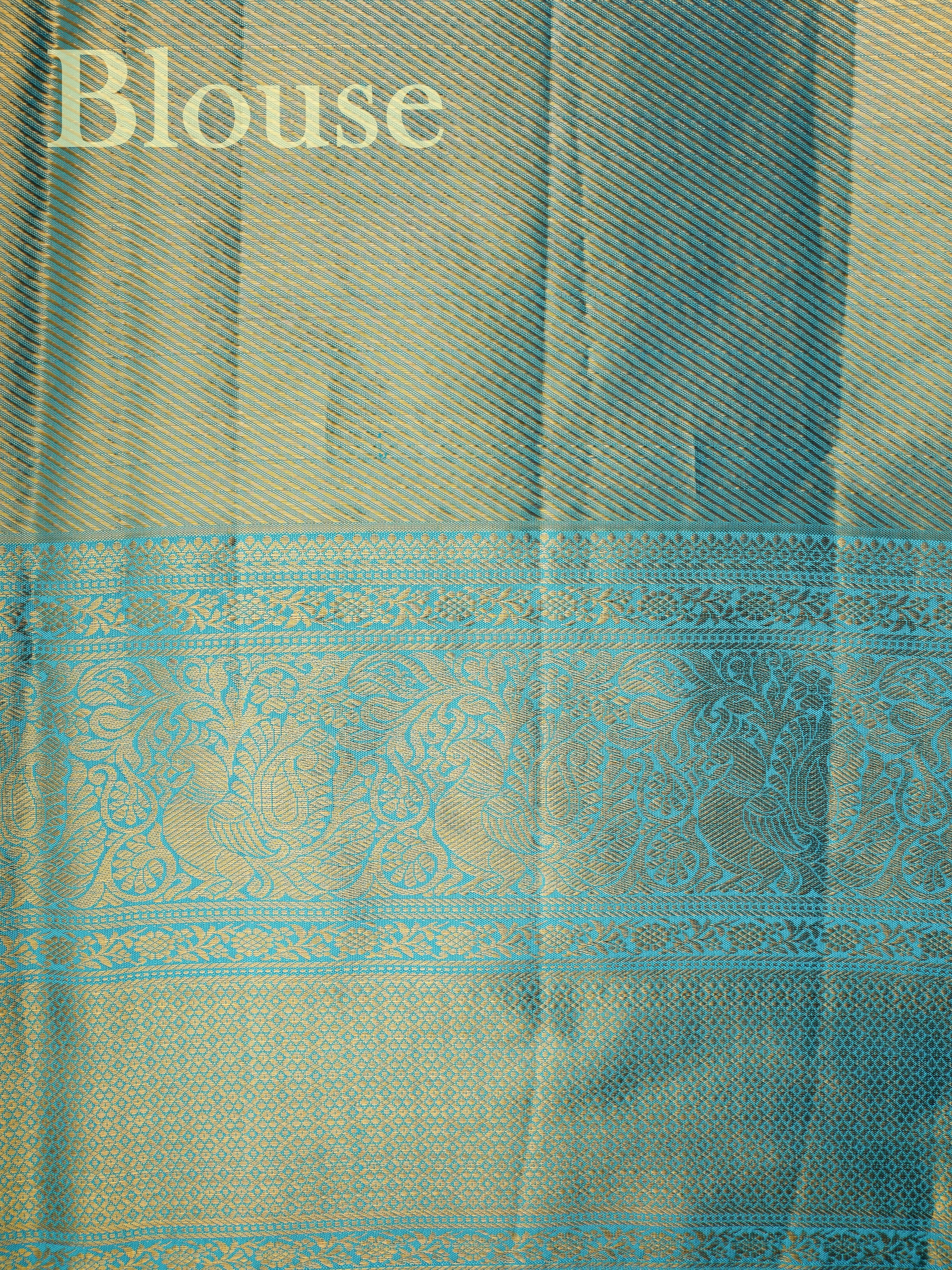 Kanchipuram Silk pink 100% Pure Silk - Manoranjitham Weaves - Handloom Store