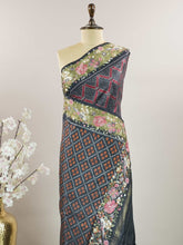 Vaarahi – Handwork Embroidered Silk Saree | Ikkat Border