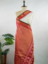 Mangala – Beige Handloom Gadwal Silk Saree | Pure Silk | Zari Border
