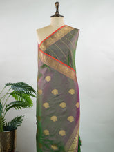 Adishakti – Green Handloom Gadwal Silk Saree | Pure Silk | Zari Border