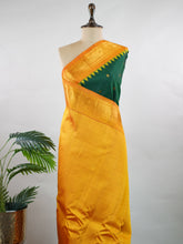 Himadri – Bottle Green Handloom Gadwal Silk Saree | Pure Silk | Zari Border