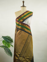 Atmika – Grey Handloom Gadwal Silk Saree | Pure Silk | Zari Border