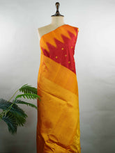 Ekanta – Red Handloom Gadwal Silk Saree | Pure Silk | Zari Border