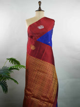 Chidrupini – Handloom Gadwal Silk Saree | Pure Silk | Zari Border