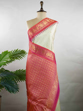 Mokshapriya – Handloom Gadwal Silk Saree | Pure Silk | Zari Border