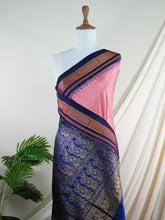 Narayanpet Baby Pink 100% Pure Silk - Manoranjitham Weaves - Handloom Store