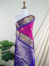 Narayanpet Pink 100% Pure Silk - Manoranjitham Weaves - Handloom Store