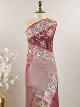 Savitri – Handwork Embroidered Silk Saree | Parsigara Embroidery