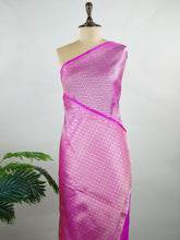 Katan Lightweight katan silk saree with woven motifs. Easy to drape and comfortable for all-day wear. Eesha - Manoranjitham Weaves - Handloom Store