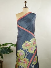 Organza Organza with Pen Kalamkari Kalpita - Manoranjitham Weaves - Handloom Store