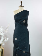 Ishanvi – Black Organza Saree | Mukesh Work