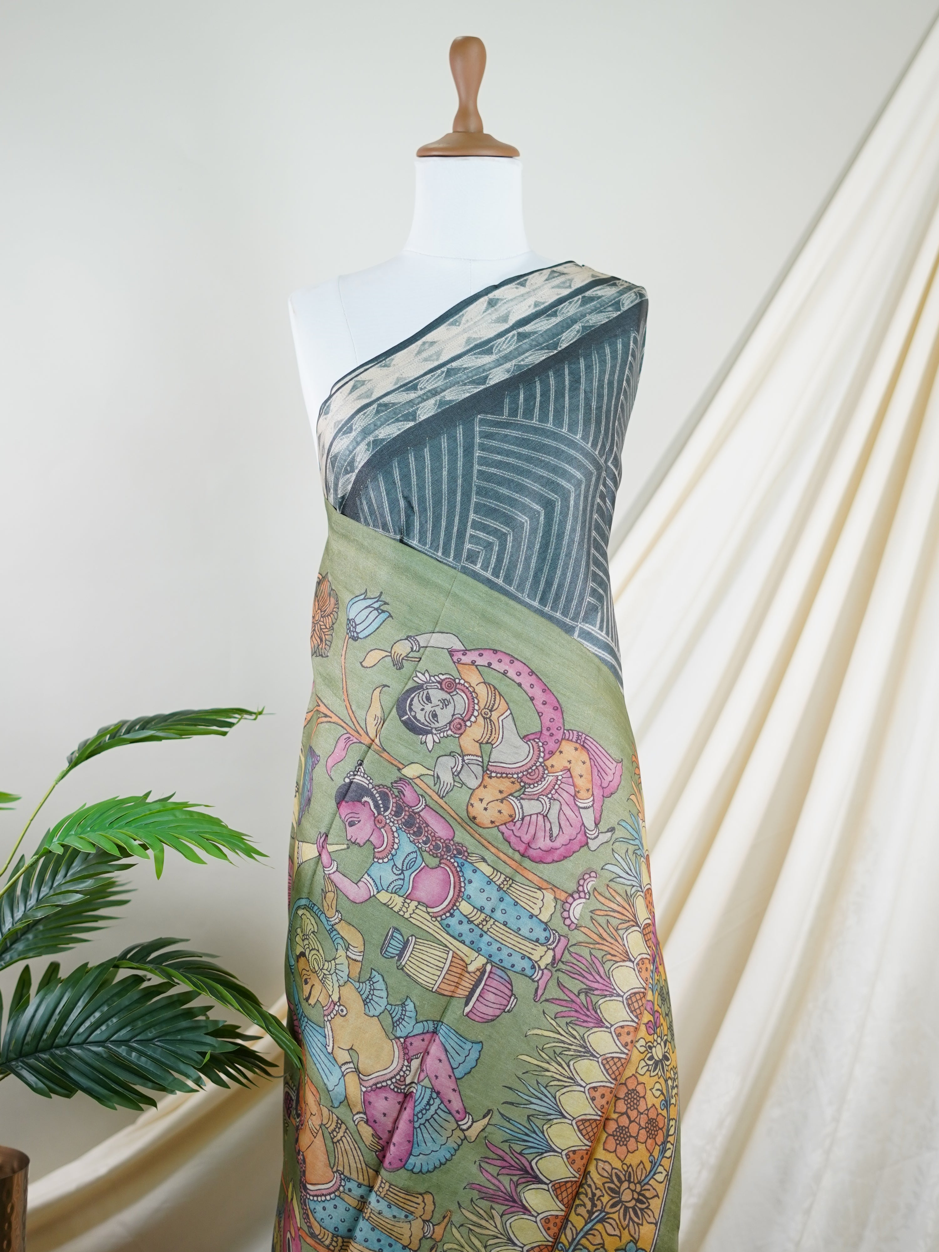 Tussar 100% Pure Tussar - Manoranjitham Weaves - Handloom Store