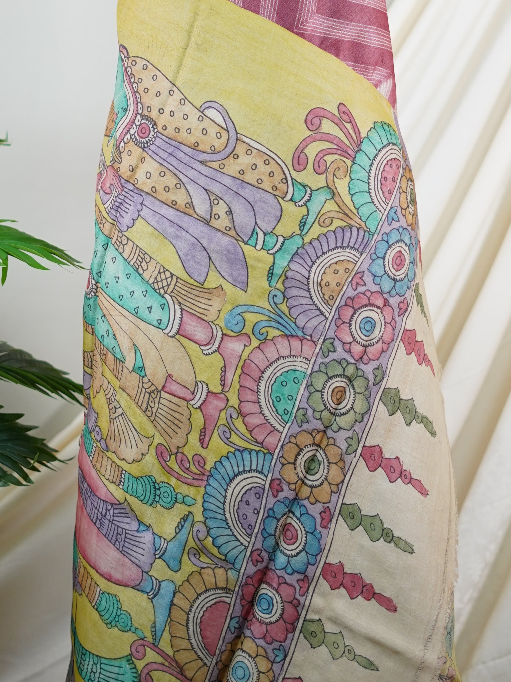 Tussar 100% Pure Tussar - Manoranjitham Weaves - Handloom Store