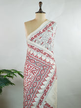 Tussar Tussar with embroidery Darshika - Manoranjitham Weaves - Handloom Store