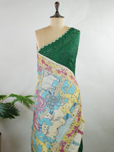 Tussar Bandej with Pen Kalamkari Pratibha - Manoranjitham Weaves - Handloom Store
