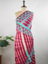 Tussar Lehariya Tusssar with hand embroidery Samriddhi - Manoranjitham Weaves - Handloom Store
