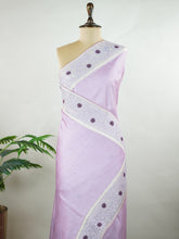Tussar Tussar with Organza embroidery Sudeeksha - Manoranjitham Weaves - Handloom Store