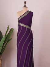 Trinetra - Pure Mysore Silk Saree | Elephant Border
