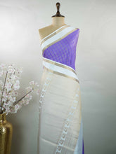 Sahana – Lavender Pure Mysore Silk Saree | Meena Work