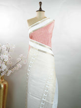Hiranmayi – Peach Pure Mysore Silk Saree | Meena Work