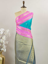 Nattakurinji – Handloom Gadwal Silk Saree | Pure Zari
