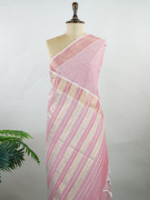 Bengal Cottons Pink South Cotton with Running Zari Border & Pink Blouse Muthulakshmi - Manoranjitham Weaves - Handloom Store