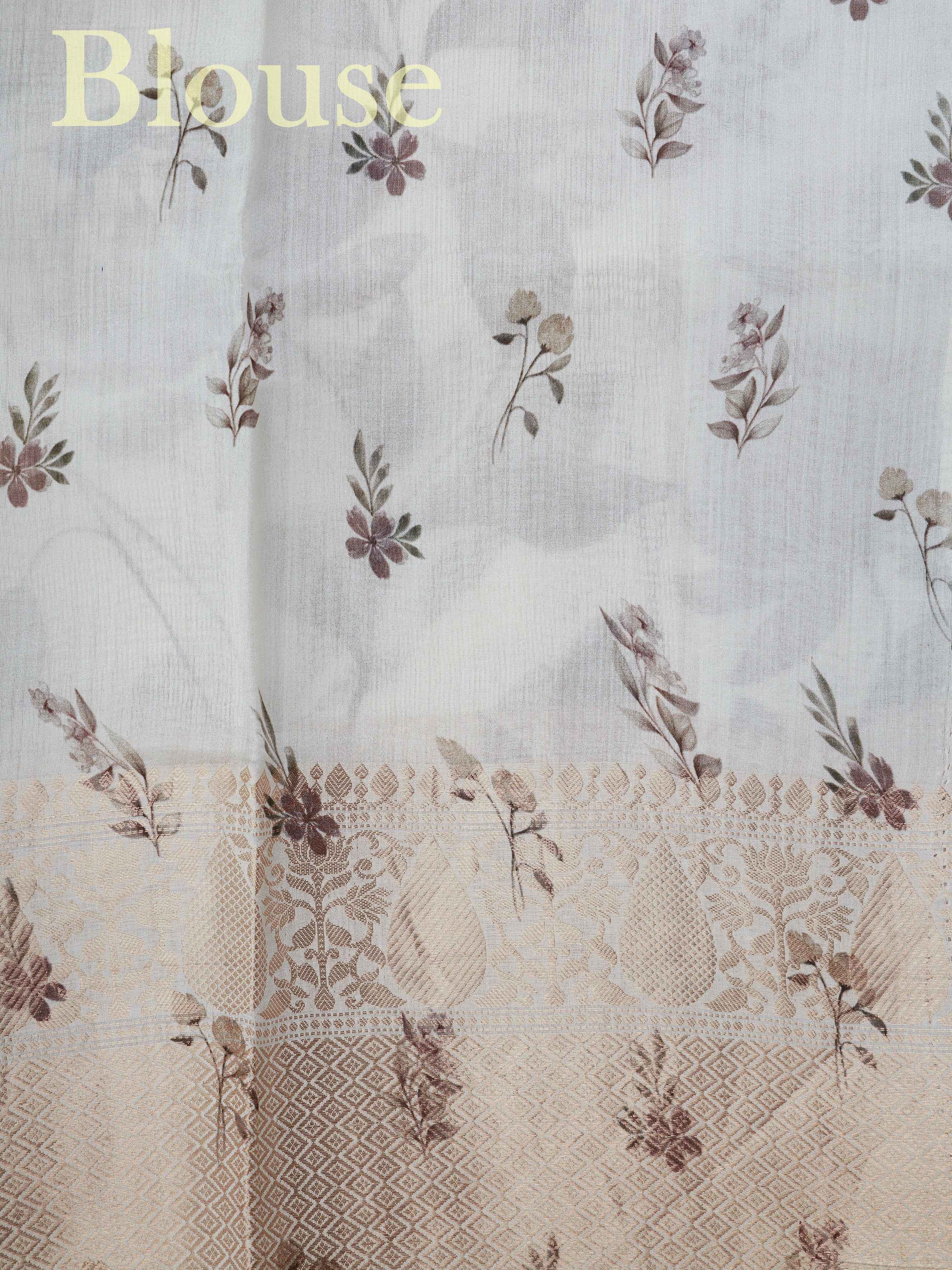 Organza White 100% Pure Organza Silk - Manoranjitham Weaves - Handloom Store