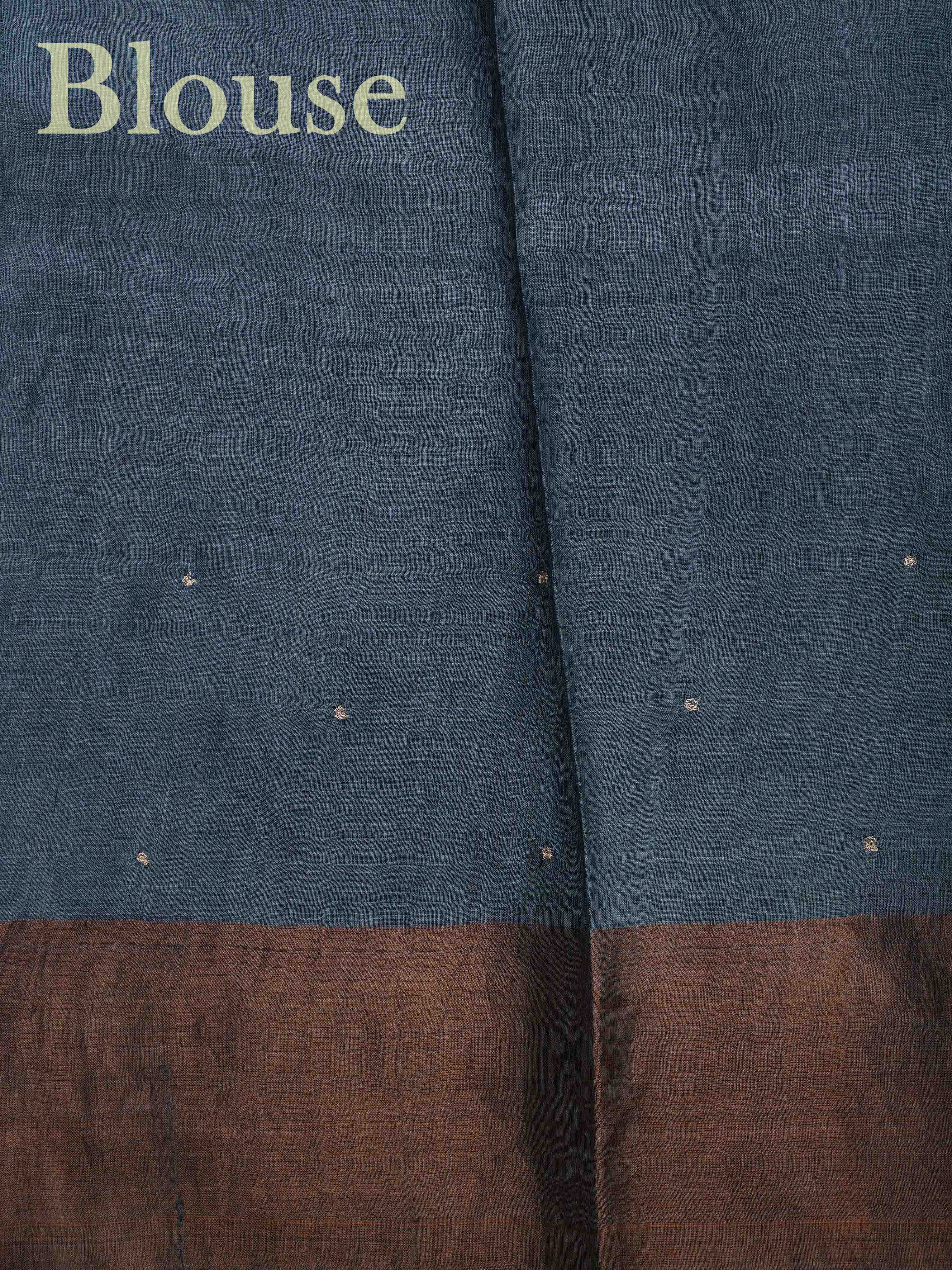 Tussars Chocolate 100% Pure Tussar - Manoranjitham Weaves - Handloom Store