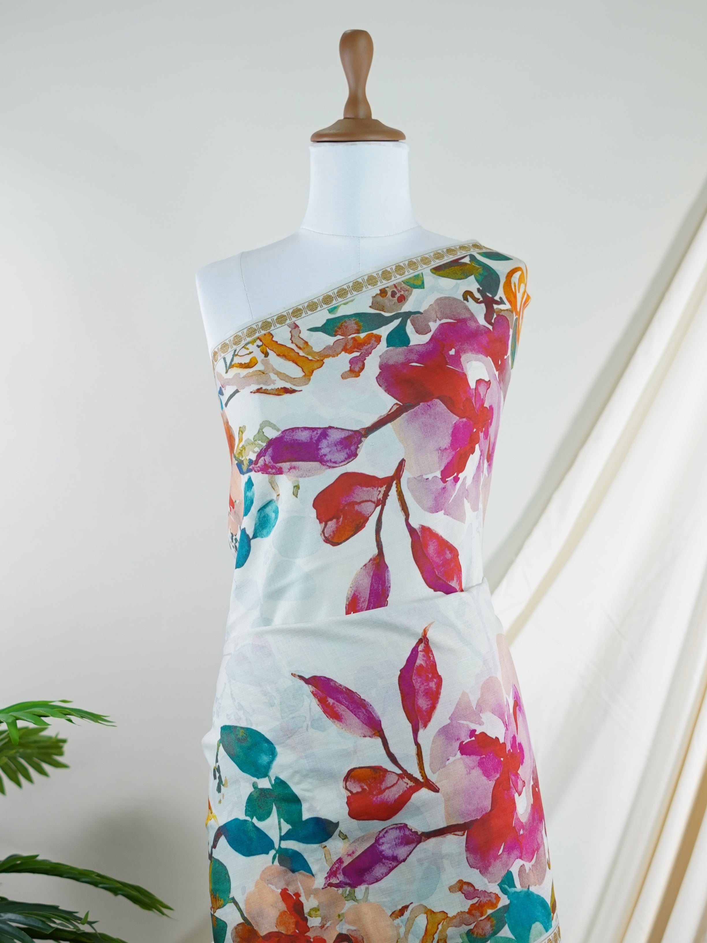 Handspun Cotton Grey 100% Pure Cotton - Manoranjitham Weaves - Handloom Store