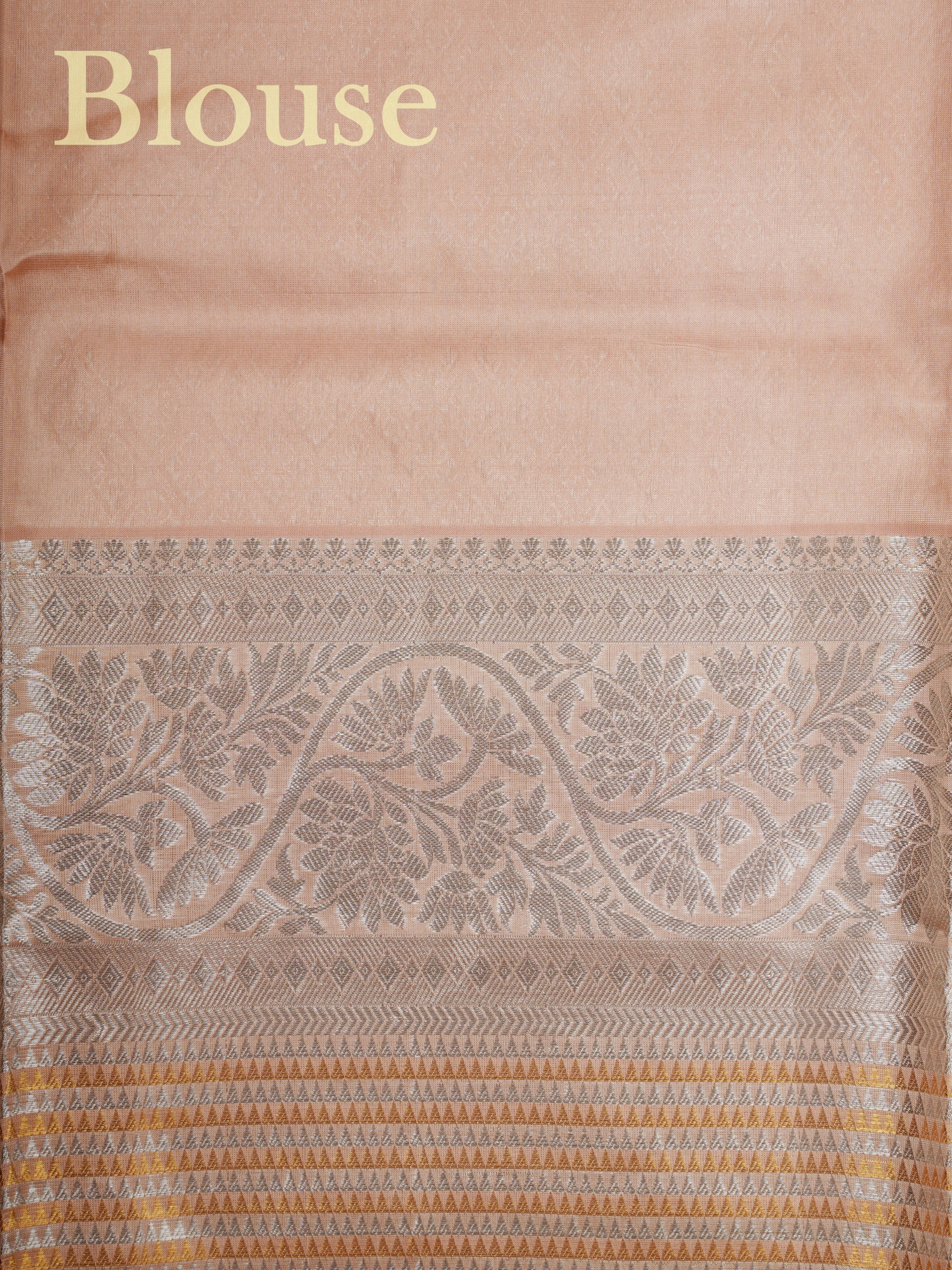 Venkatagiri Silk Cream 100% Pure Silk - Manoranjitham Weaves - Handloom Store