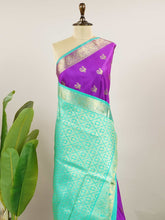 Miyan Malhara - Magenta Venkatagiri Pure Silk Saree