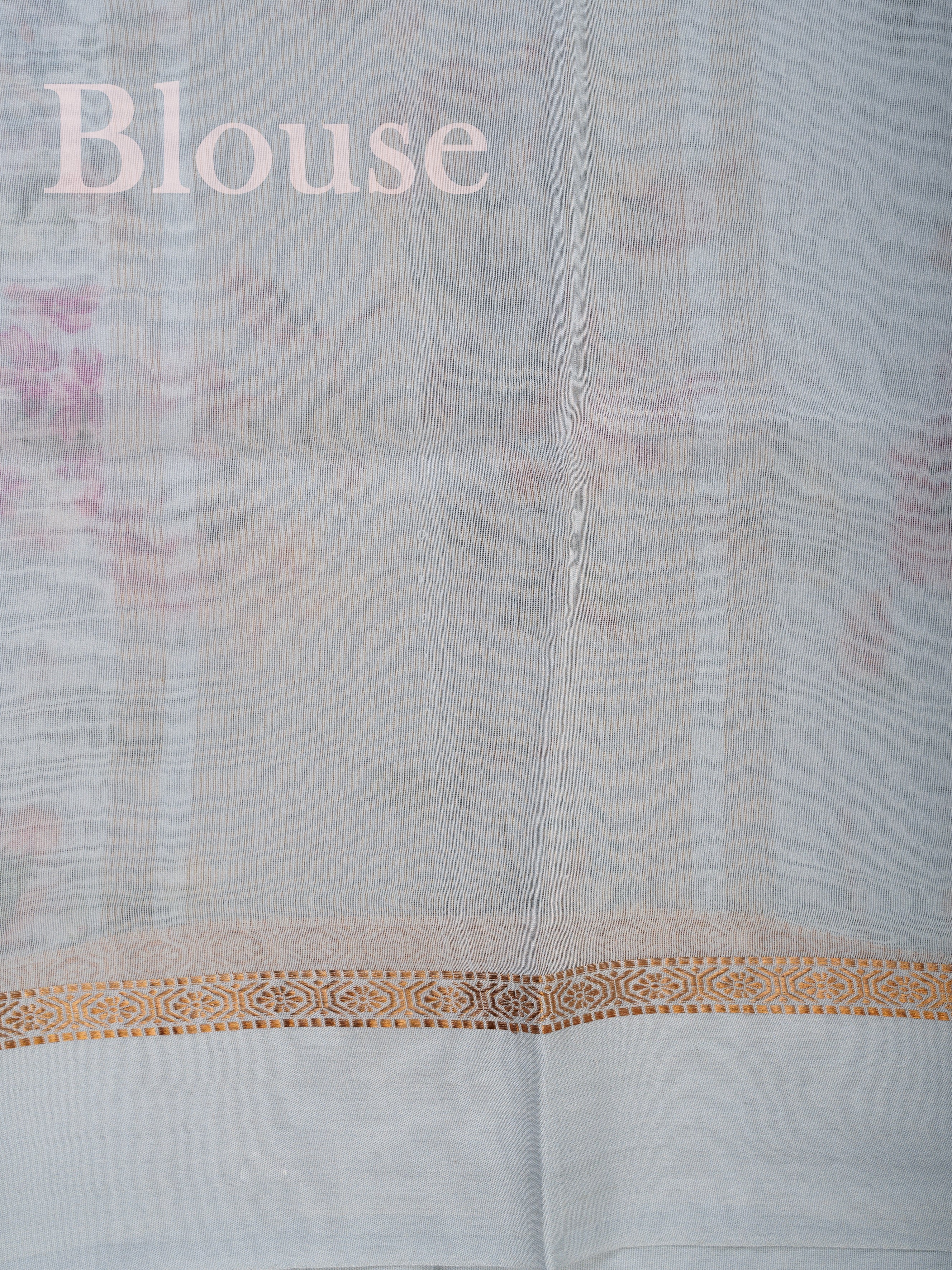 Cotton Powder Blue Silk Cotton - Manoranjitham Weaves - Handloom Store