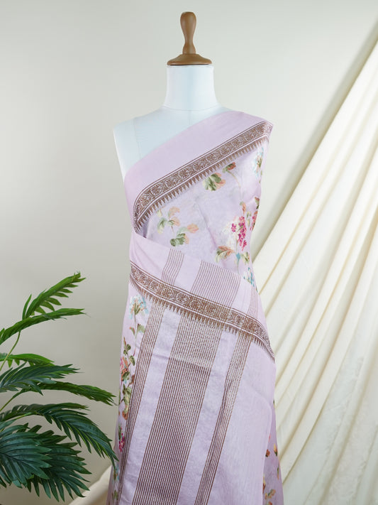 Cotton Purple Silk Cotton - Manoranjitham Weaves - Handloom Store