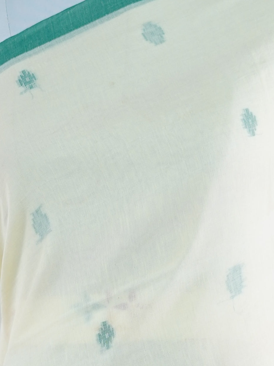 Cotton Cream 100% Pure Cotton - Manoranjitham Weaves - Handloom Store