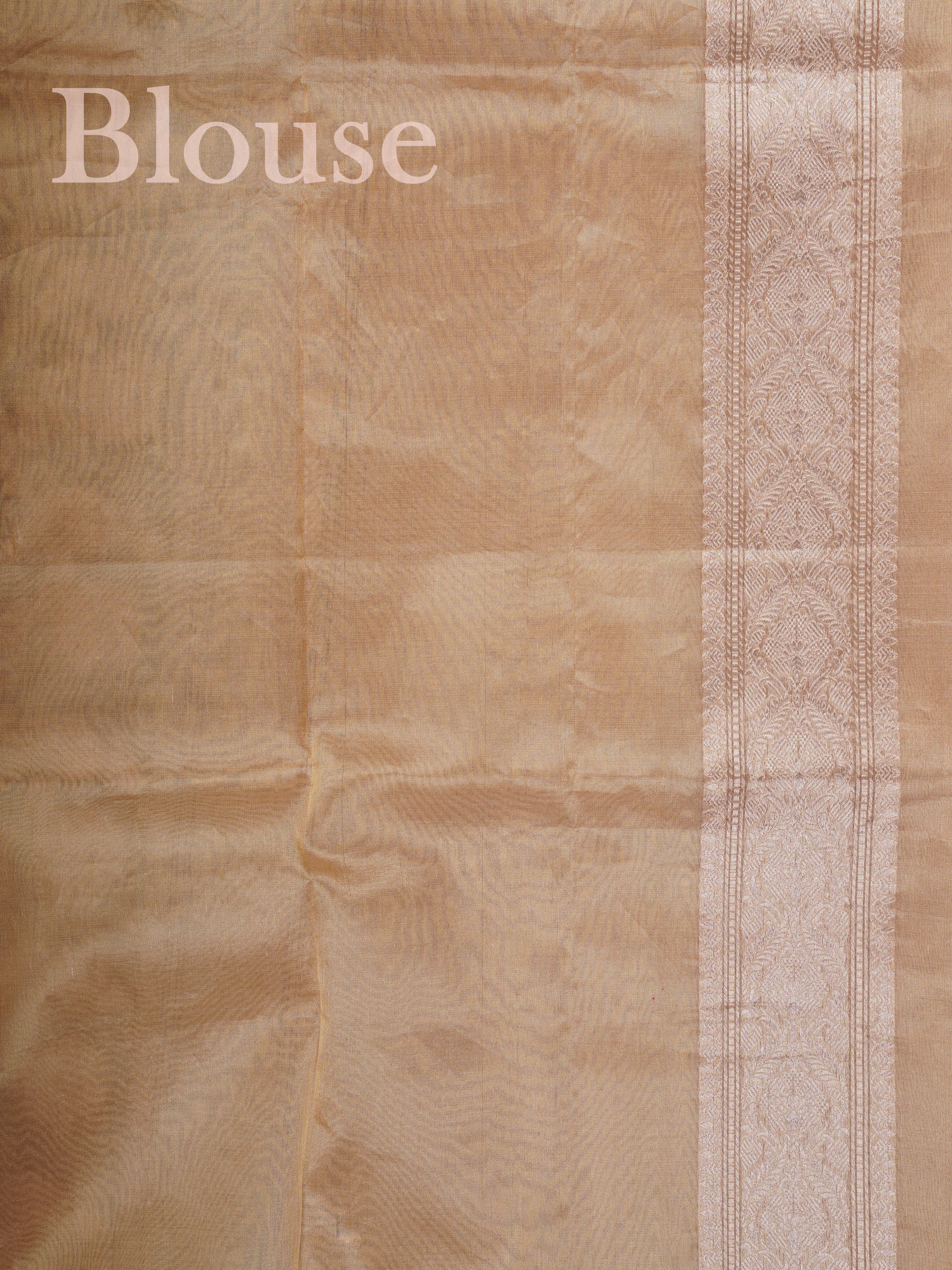 Katan Orange 100% Pure Tissue - Manoranjitham Weaves - Handloom Store