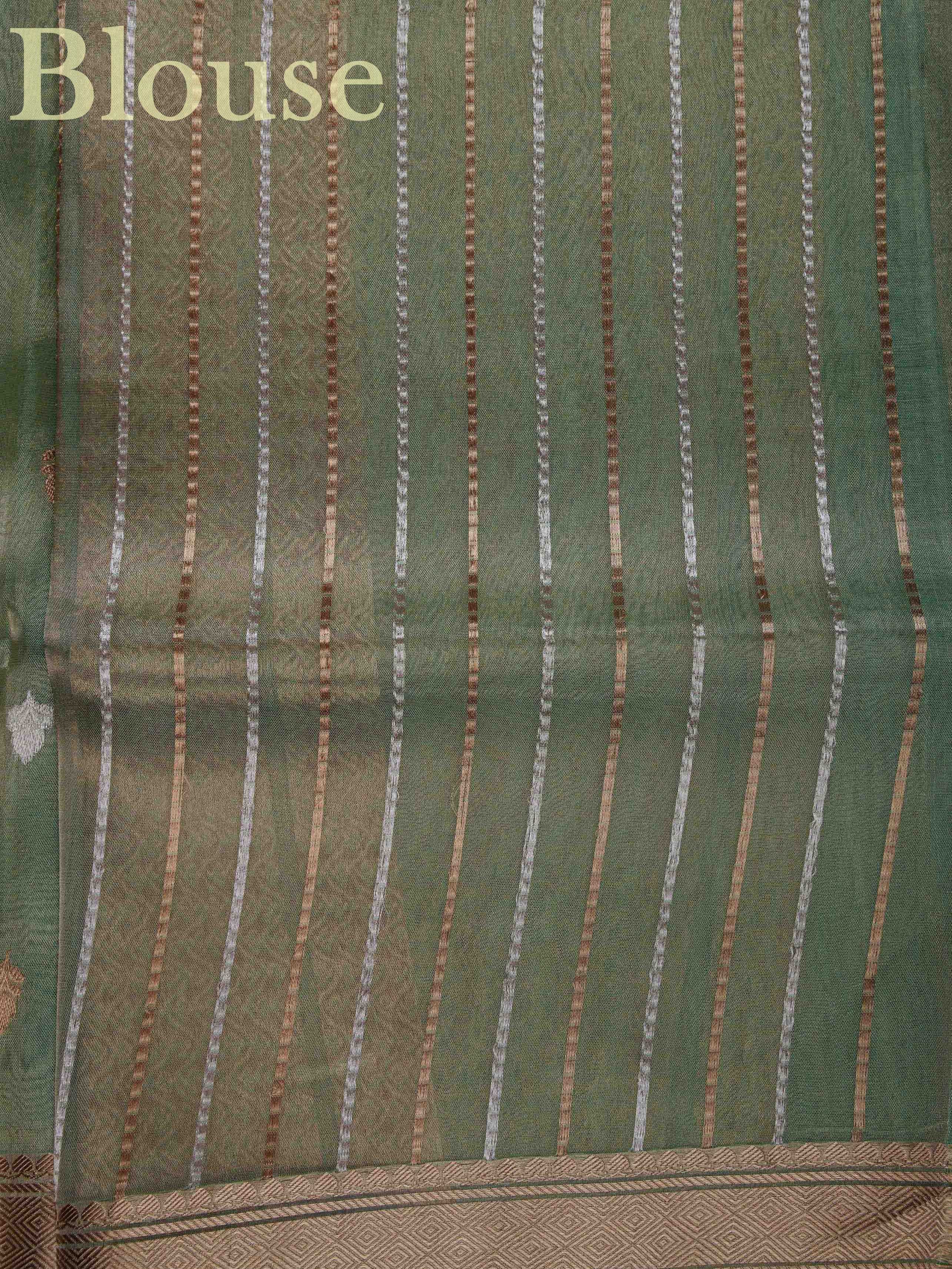 Tissue Powder Blue 100% Pure Tissue - Manoranjitham Weaves - Handloom Store