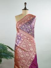 Katan This stunning saree, Vidhya, is made from 100% pure Katan silk, known for its luxurious softness and brilliance. Adorned with intricate Zari work, it displays a captivating blend of colours that represent wisdom and knowledge. Ideal for cultural celebrations, this handloom creation showcases the rich tradition of Varanasi weaving. Wrap yourself in this enchanting saree that radiates sophistication and grace. Vidhya - Manoranjitham Weaves - Handloom Store