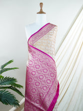 Katan Ivory Katan Semi Silk - Manoranjitham Weaves - Handloom Store